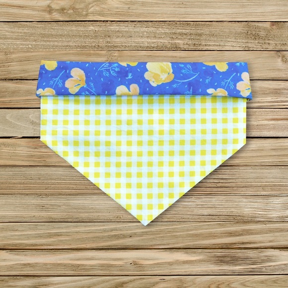 Hope for Ukraine Pet Bandana | Blue and Yellow Dog Bandana, Pet Accessory - Picture 2 of 9